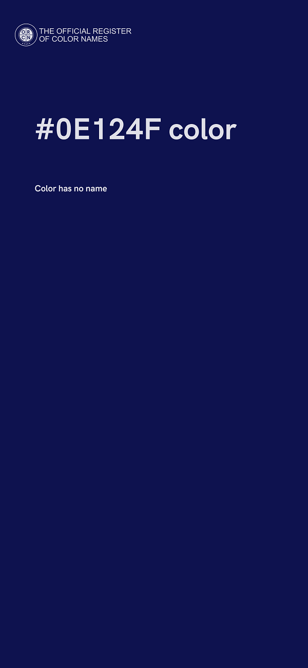 #0E124F color image