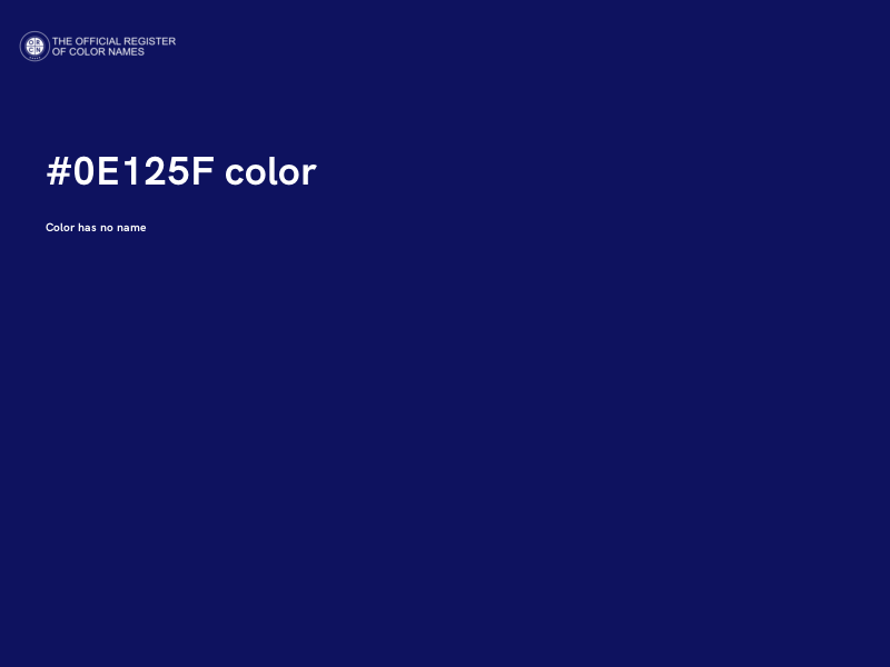 #0E125F color image