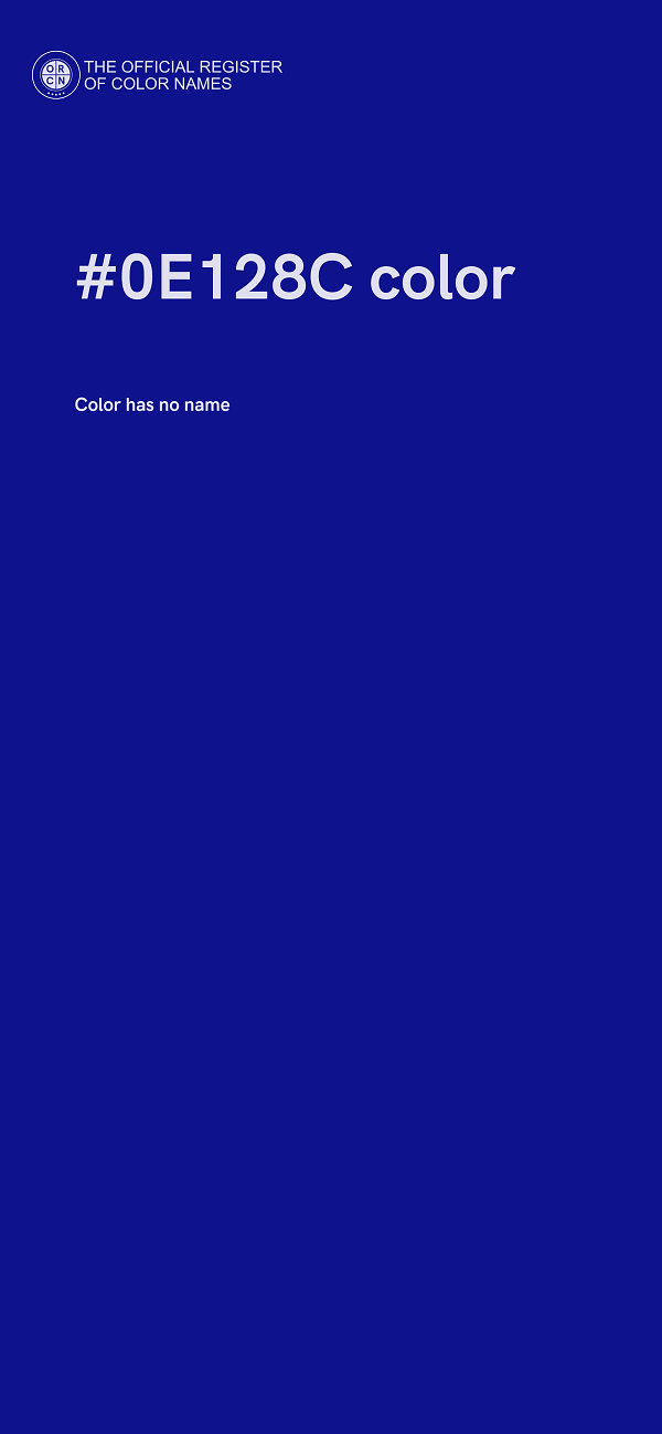 #0E128C color image