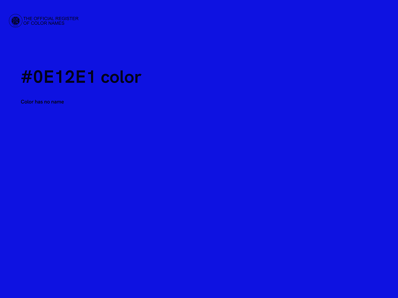 #0E12E1 color image