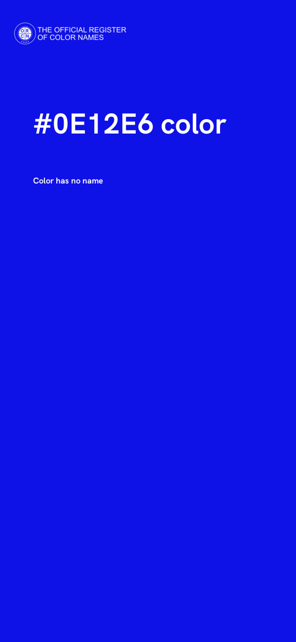 #0E12E6 color image