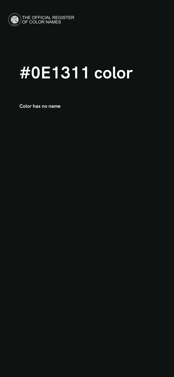 #0E1311 color image