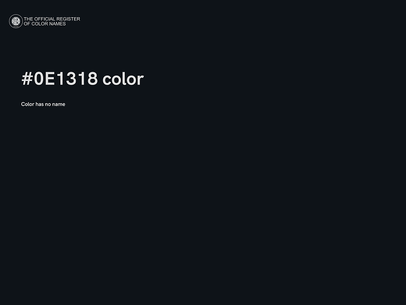 #0E1318 color image