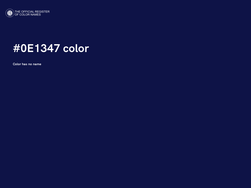 #0E1347 color image