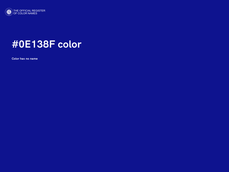 #0E138F color image