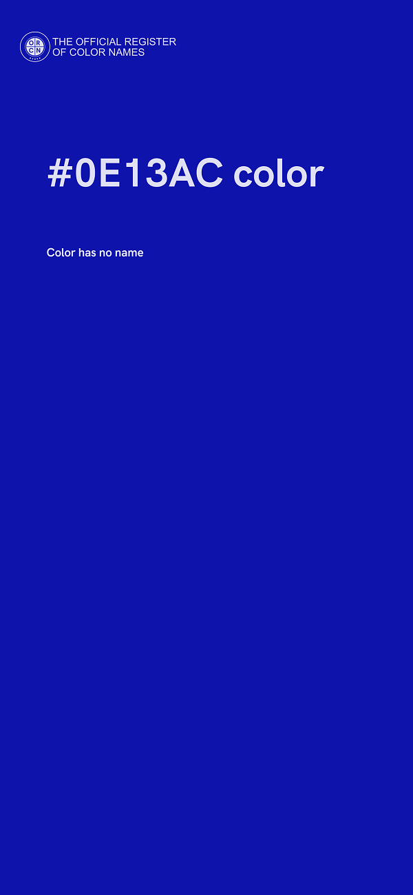 #0E13AC color image