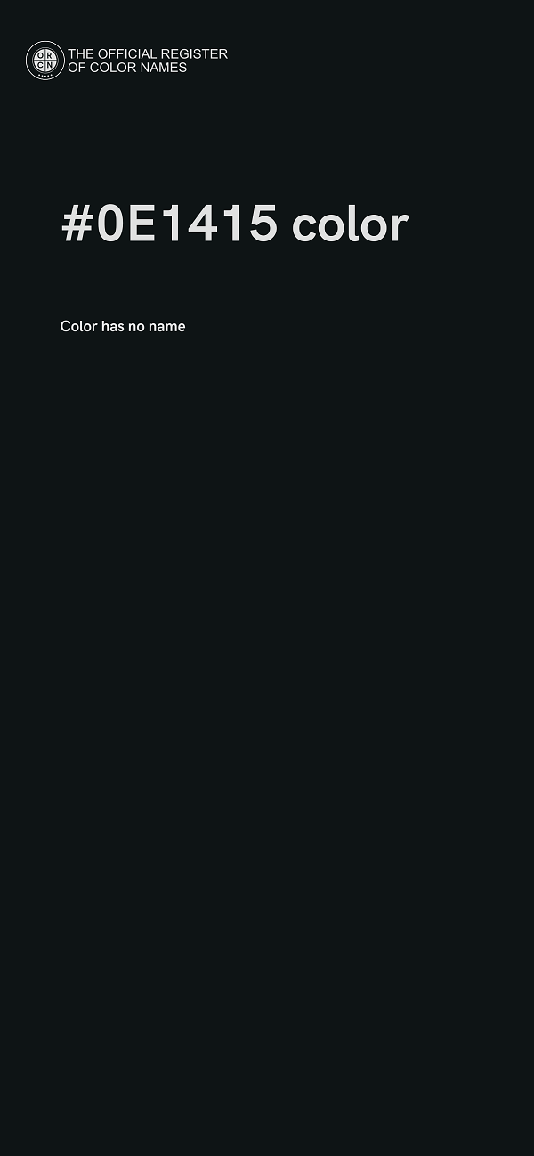 #0E1415 color image