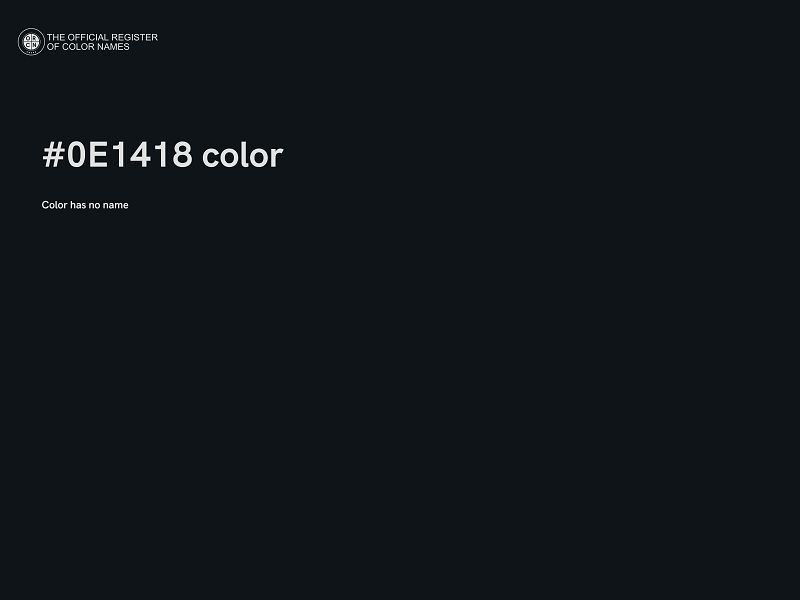 #0E1418 color image