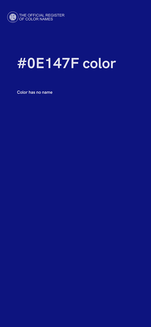 #0E147F color image