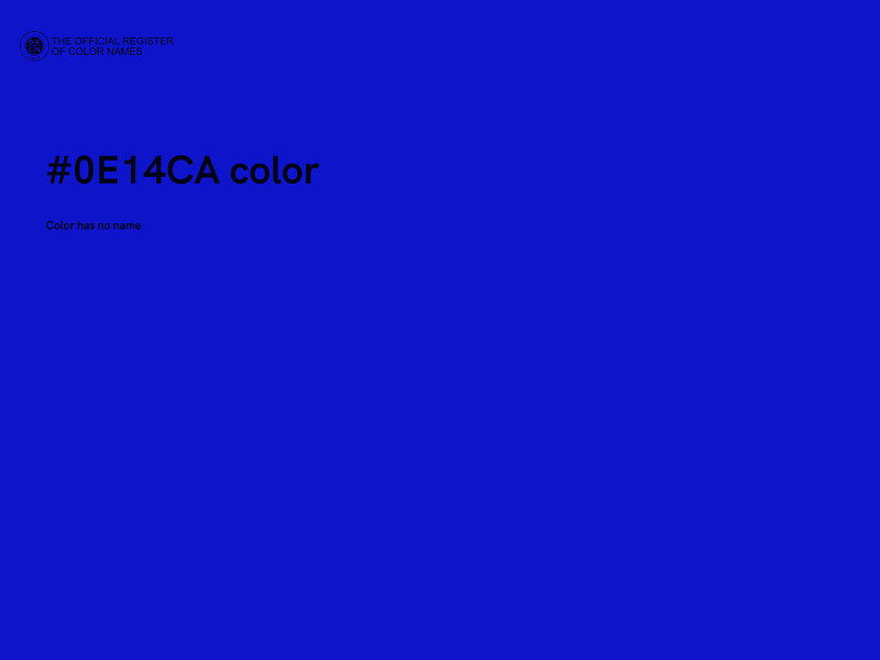 #0E14CA color image