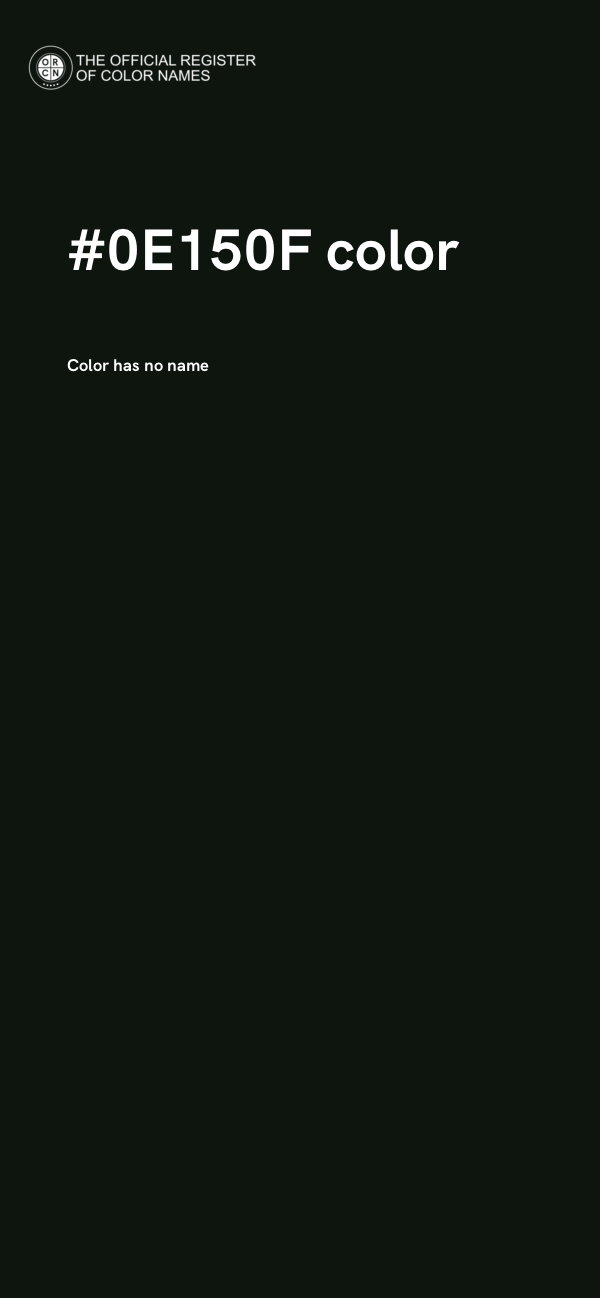 #0E150F color image