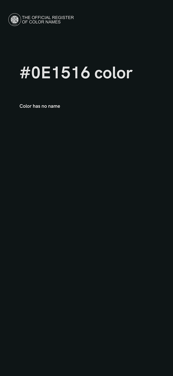 #0E1516 color image