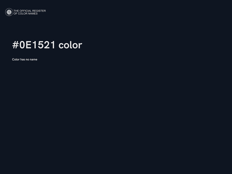 #0E1521 color image