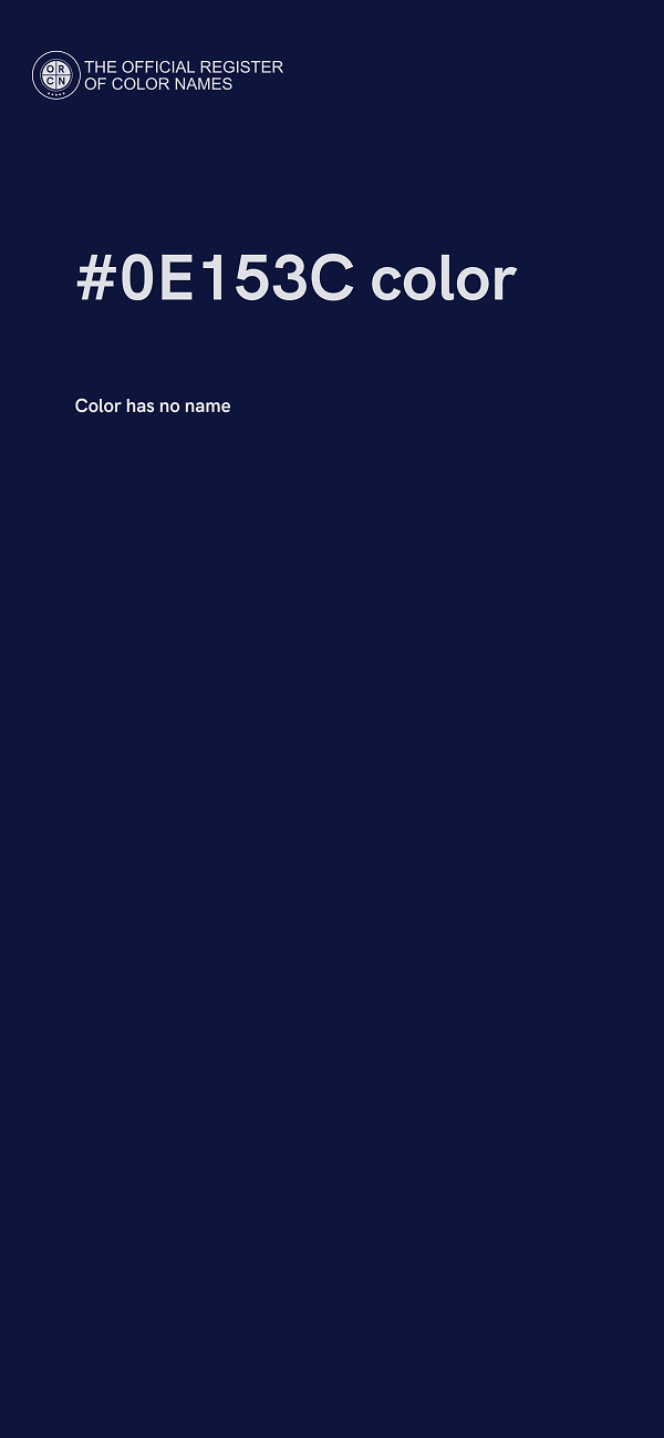 #0E153C color image