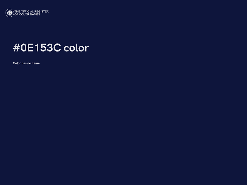 #0E153C color image