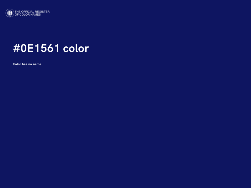#0E1561 color image