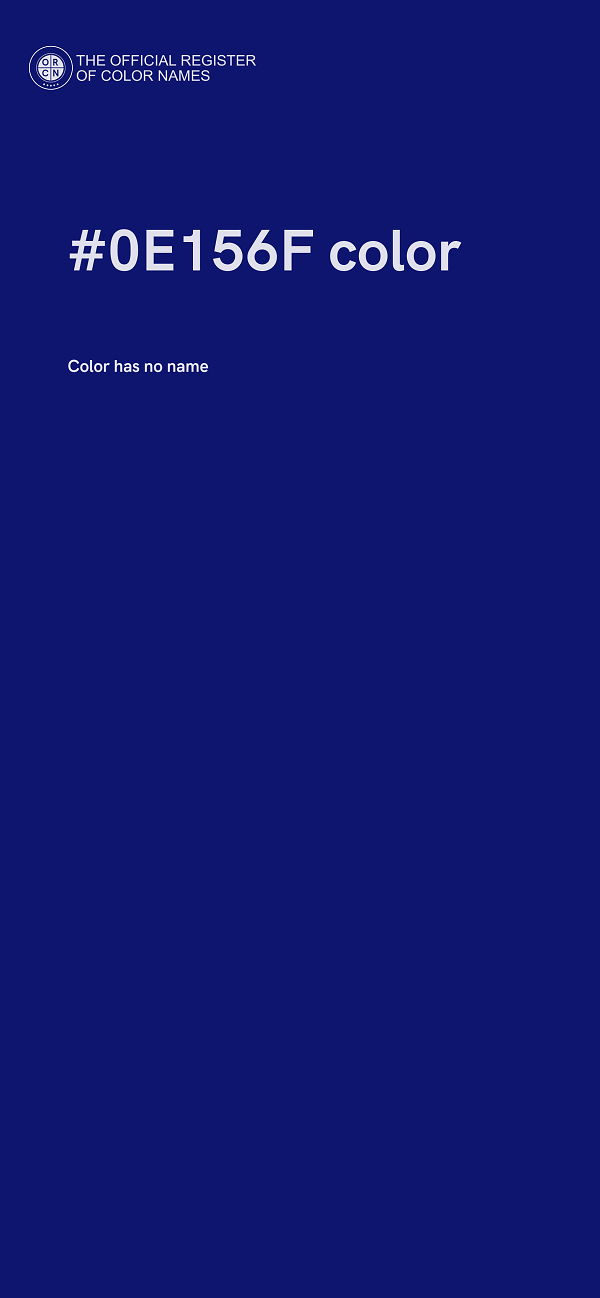#0E156F color image