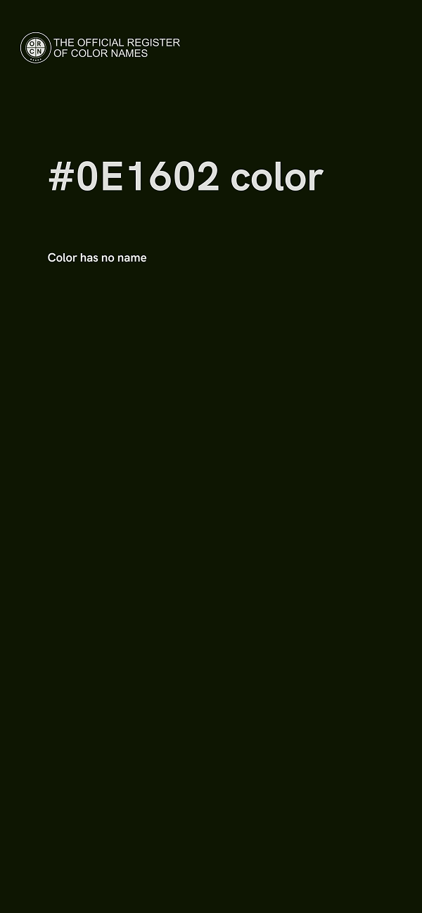 #0E1602 color image