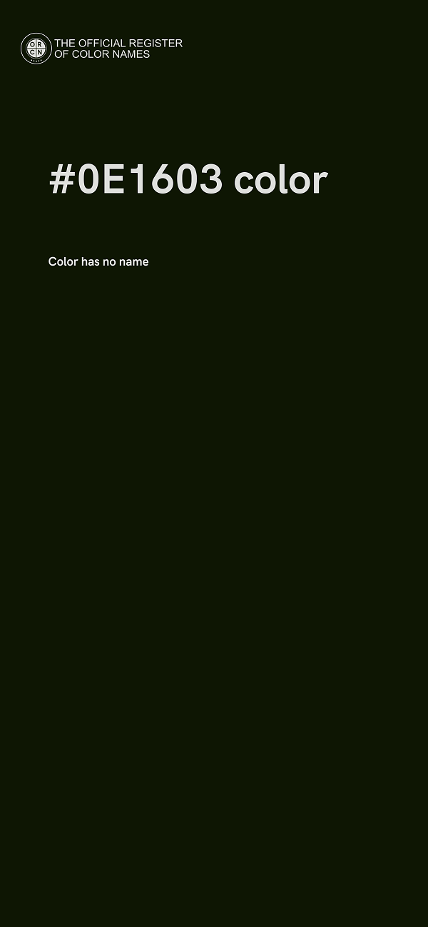 #0E1603 color image