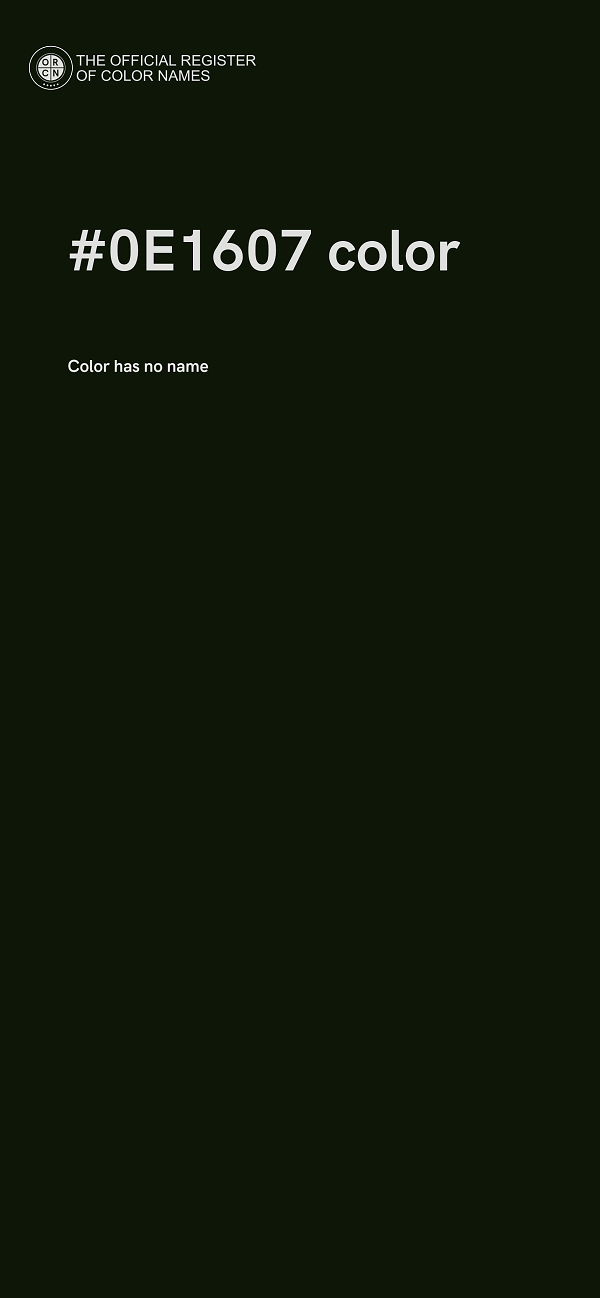#0E1607 color image