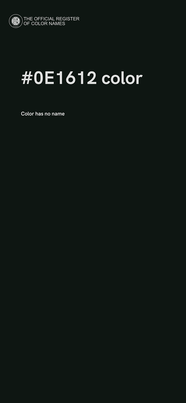 #0E1612 color image