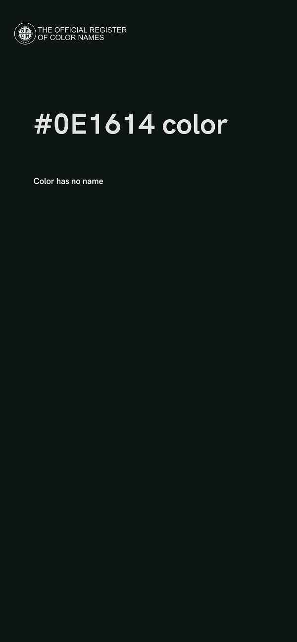 #0E1614 color image