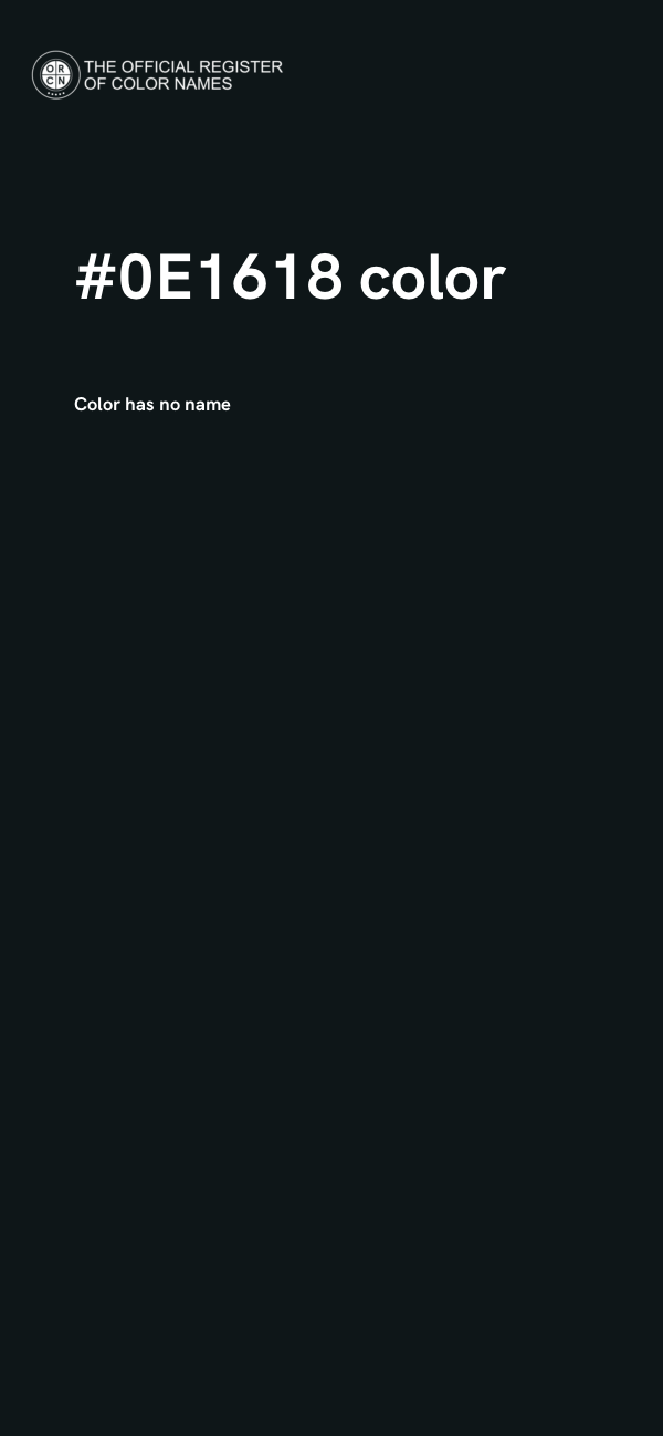 #0E1618 color image