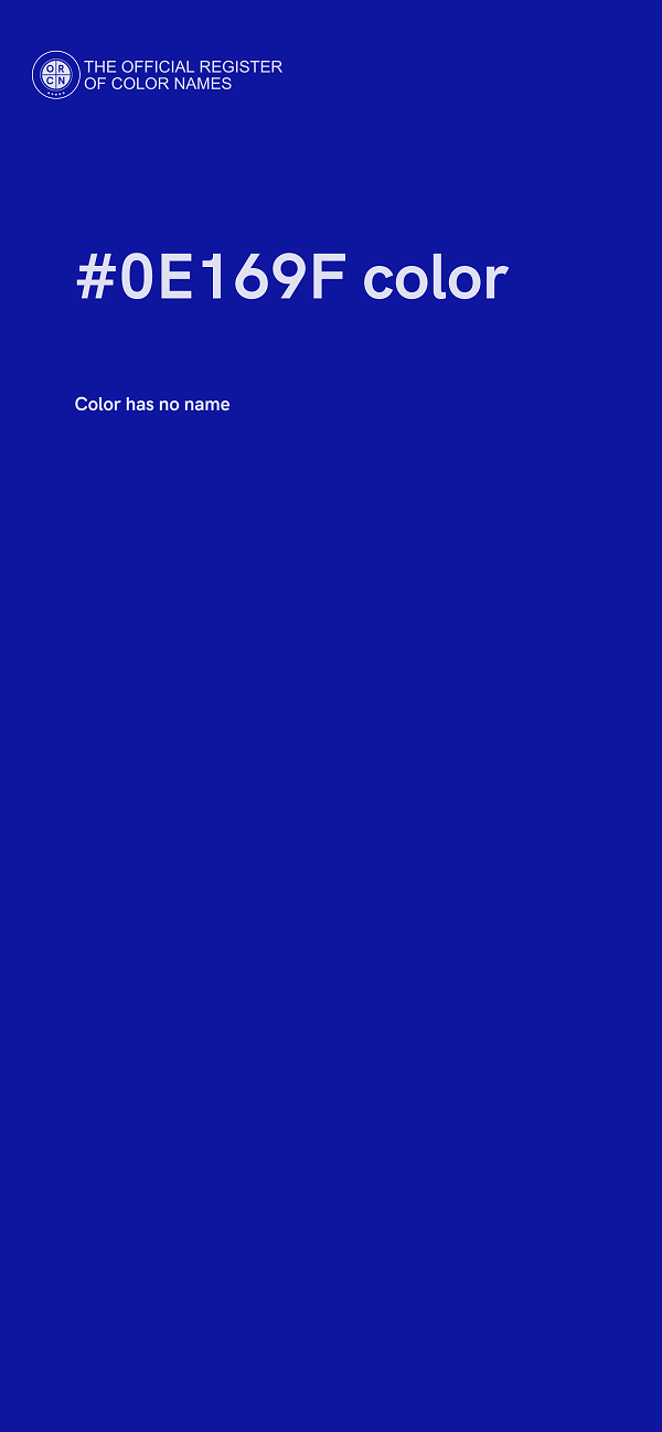 #0E169F color image