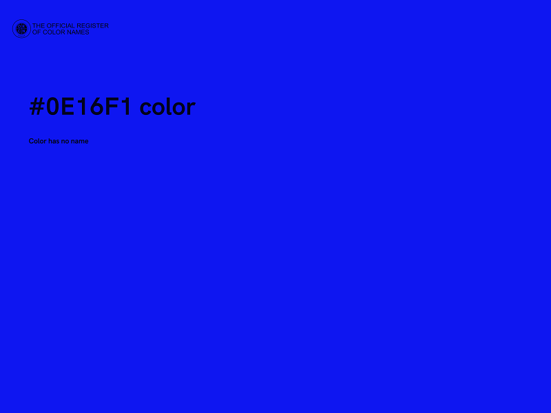 #0E16F1 color image