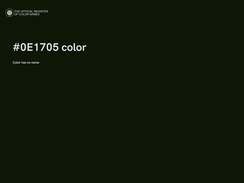 #0E1705 color image