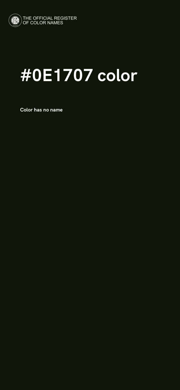#0E1707 color image