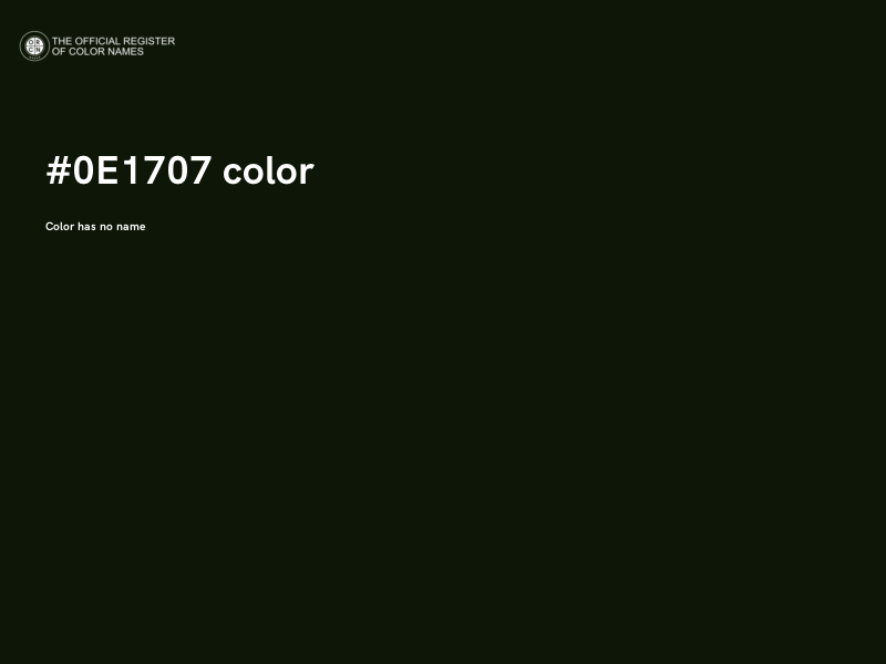 #0E1707 color image
