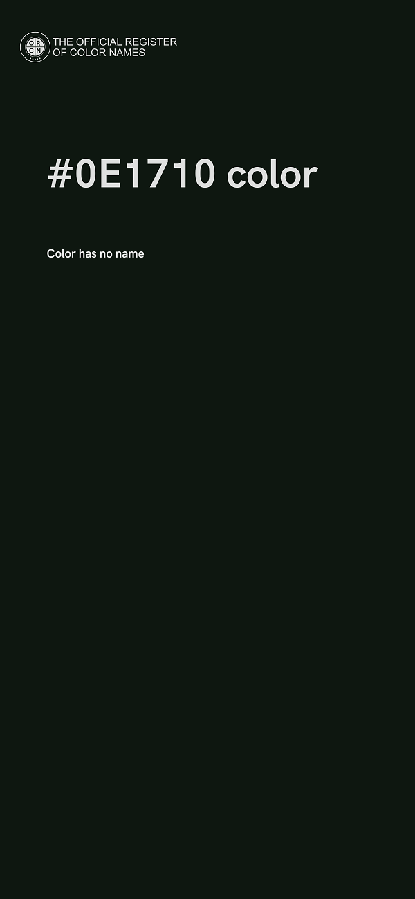 #0E1710 color image