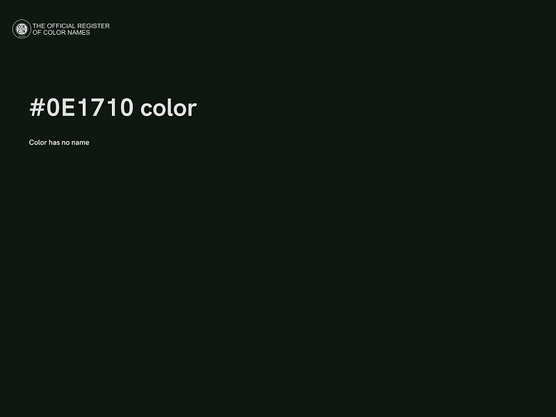 #0E1710 color image