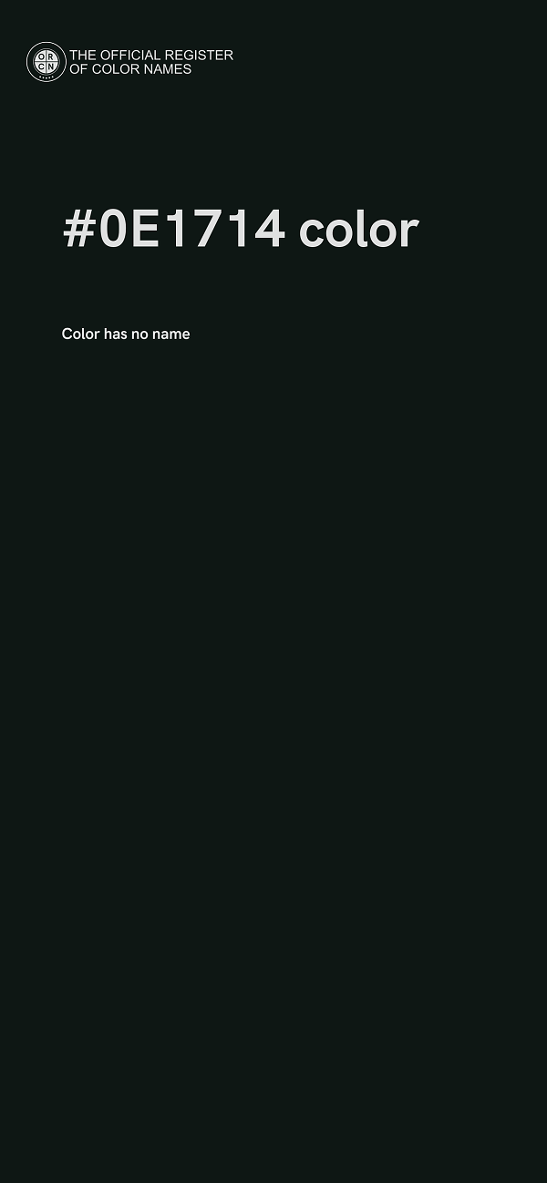 #0E1714 color image