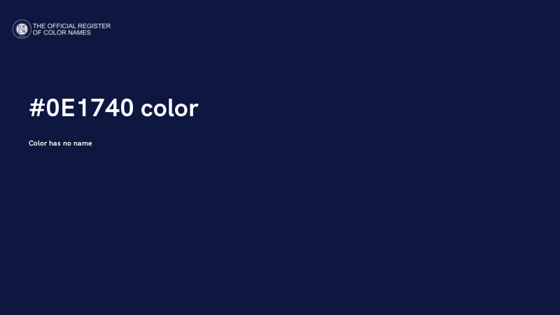 #0E1740 color image