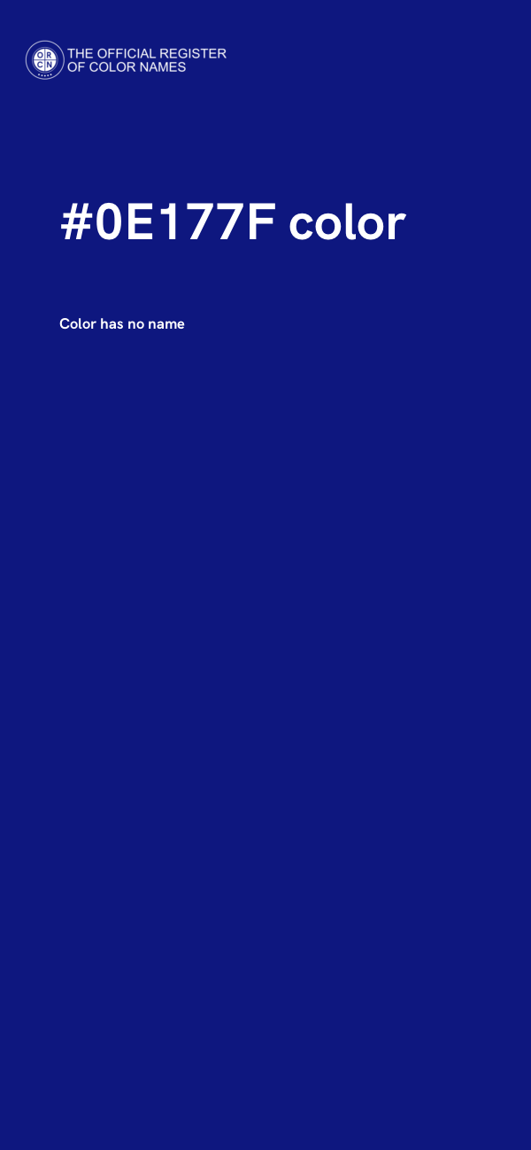 #0E177F color image