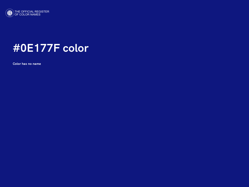 #0E177F color image
