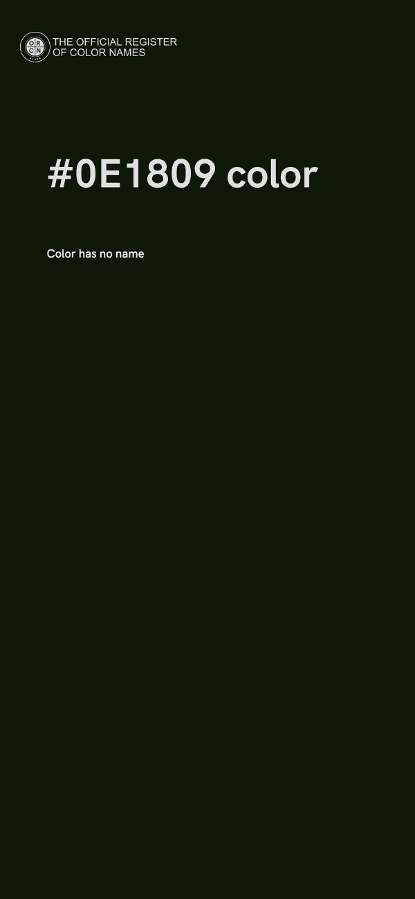 #0E1809 color image