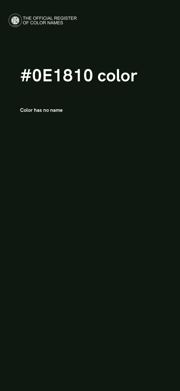 #0E1810 color image