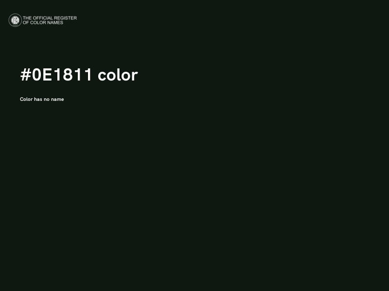 #0E1811 color image