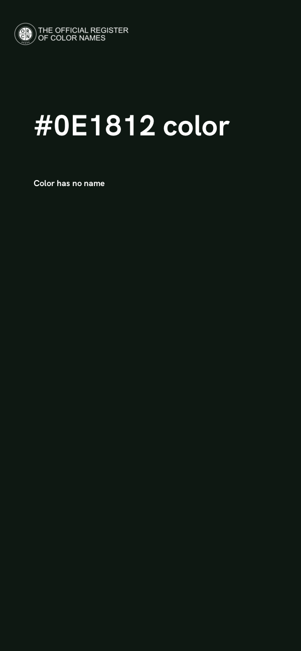 #0E1812 color image