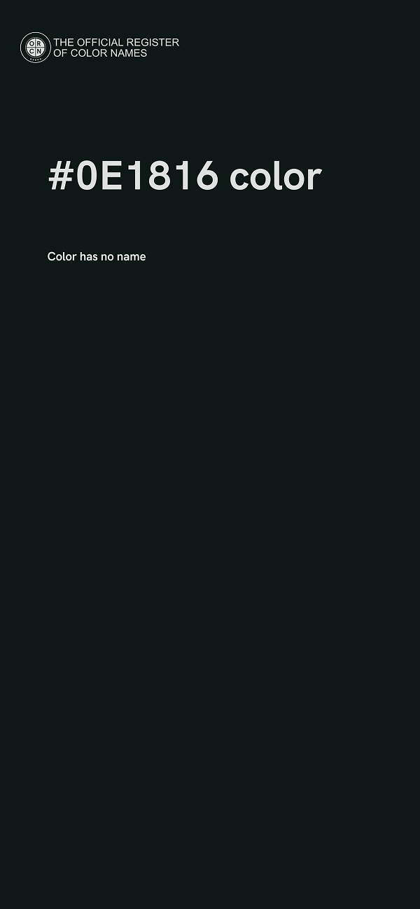 #0E1816 color image