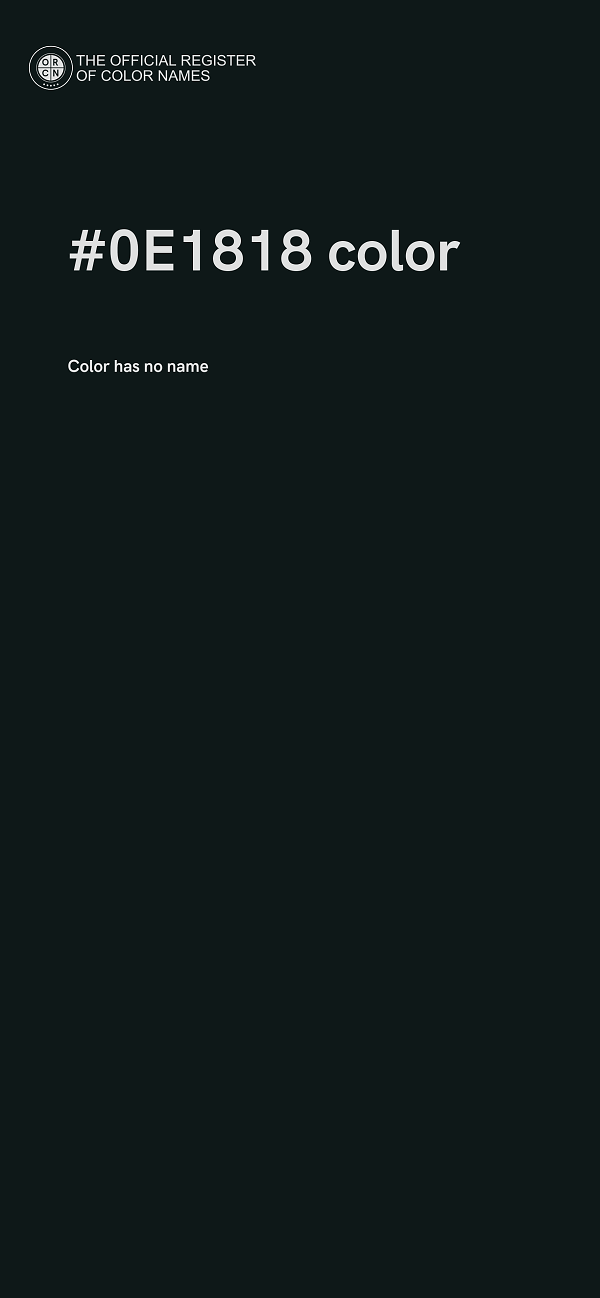 #0E1818 color image