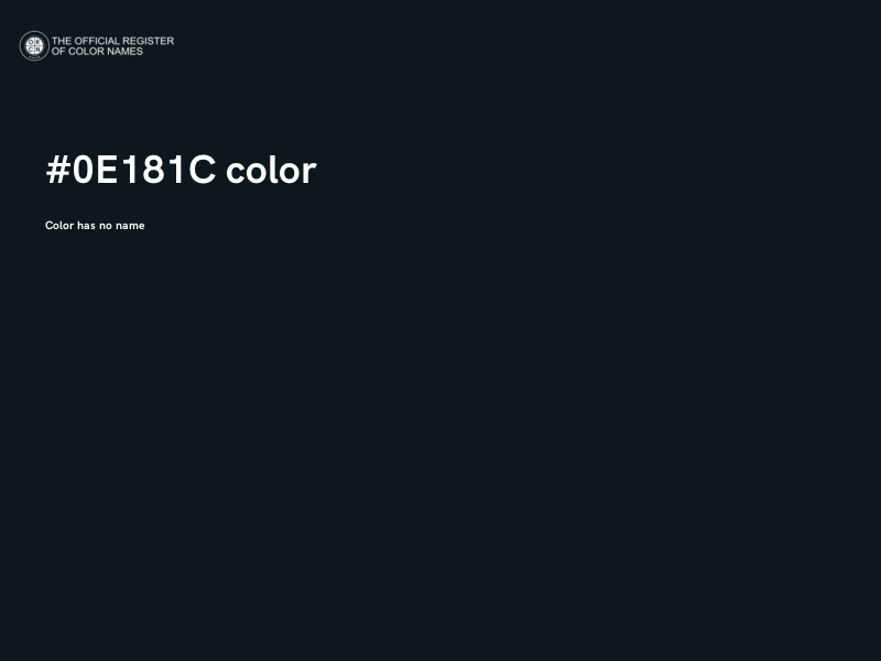 #0E181C color image