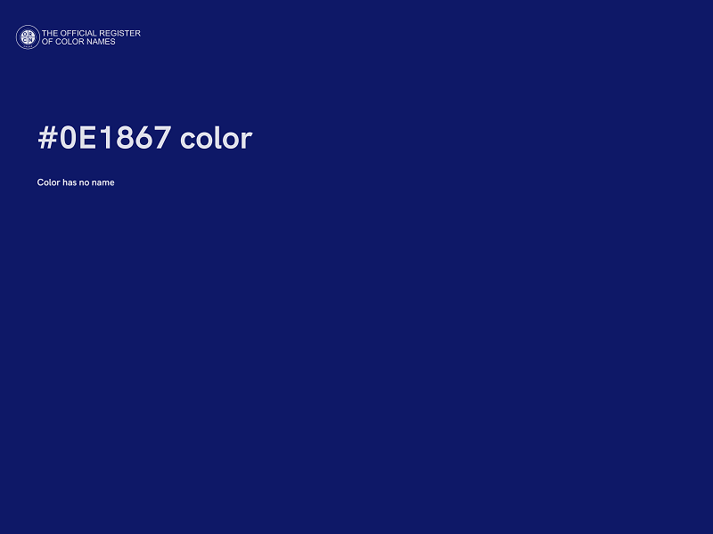 #0E1867 color image