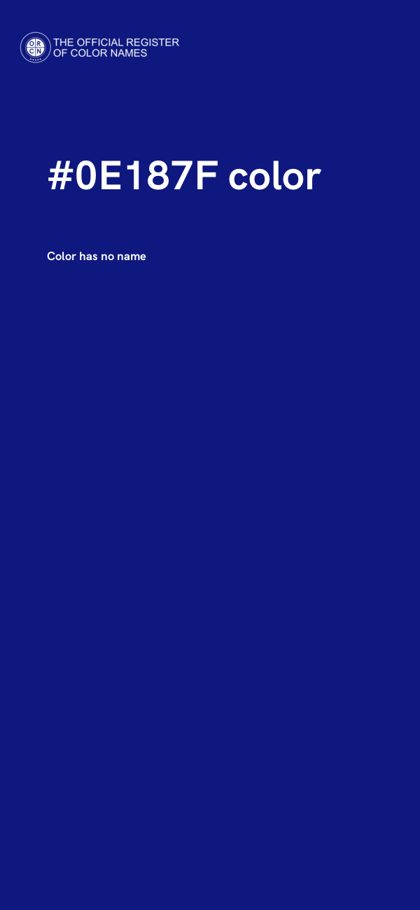 #0E187F color image