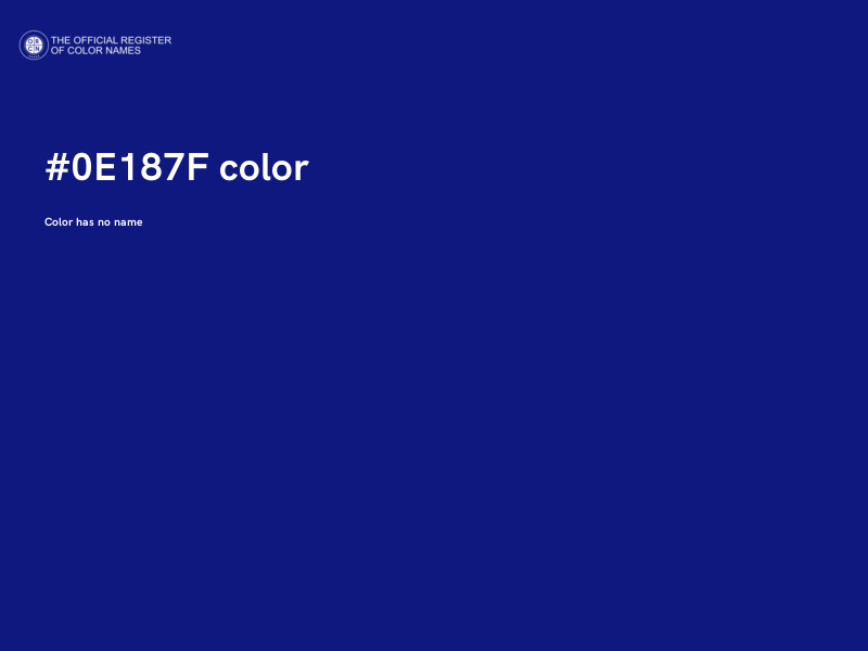 #0E187F color image
