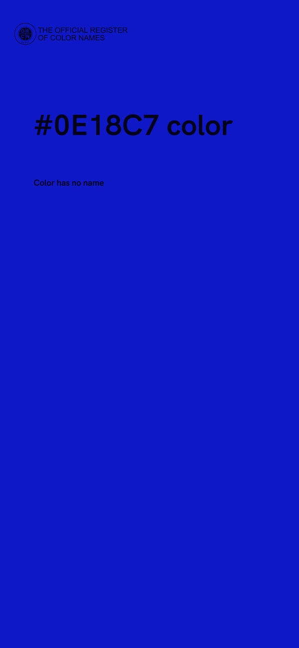 #0E18C7 color image