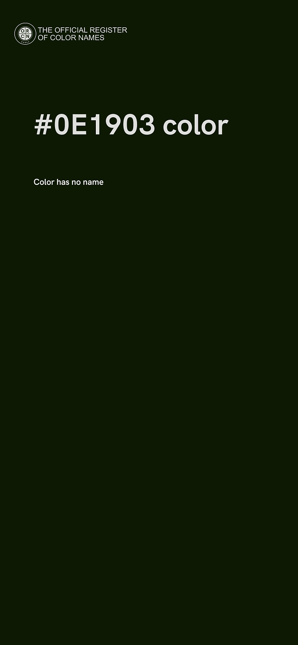 #0E1903 color image